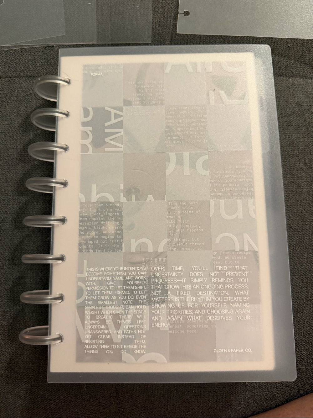 Cloth and Paper FORMA Junior (8disc) size beginner planner.
